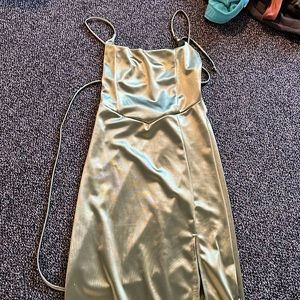 long green windsor dress